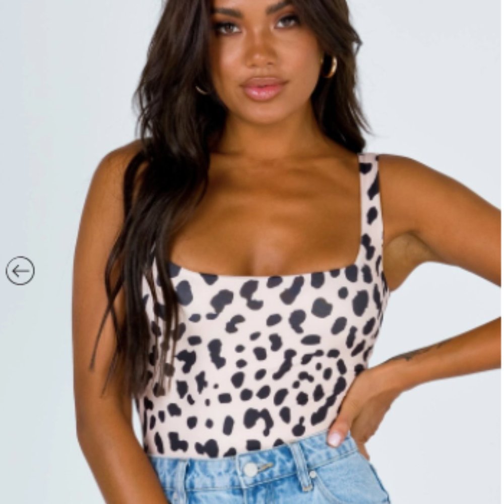 Princess Polly Anafi Leopard Bodysuit